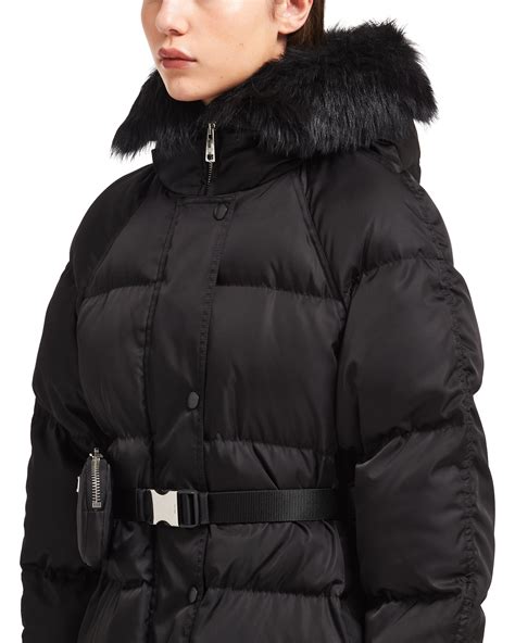 prada re nylon puffer coat|More.